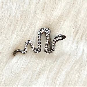 Black Diamond Snake Ring